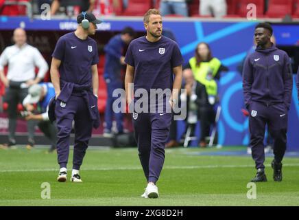 Düsseldorf, Deutschland. Juli 2024. firo : 06.07.2024, Fußball: UEFA EURO 2024, EM, Europameisterschaft 2024, Viertelfinale, Finale 1/4, M48, Match 48, eng, England - SUI, Schweiz Harry Kane von England Credit: dpa/Alamy Live News Stockfoto