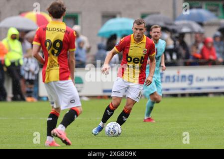 Apeldoorn, Niederlande. Juli 2024. APELDOORN, NIEDERLANDE - 7. JULI: Philippe Rommens von Go Ahead Eagles während des Vorsaisonspiels zwischen Go Ahead Eagles und Almere City FC bei WWNA am 7. Juli 2024 in Apeldoorn, Niederlande. (Foto von Peter Lous/Orange Pictures) Credit: Orange Pics BV/Alamy Live News Stockfoto