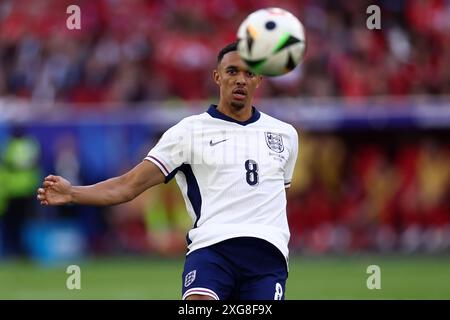 Trent Alexander-Arnold aus England im Viertelfinale der UEFA Euro 2024 zwischen England und der Schweiz am 6. Juli 2024 in der Arena Düsseldorf. Stockfoto