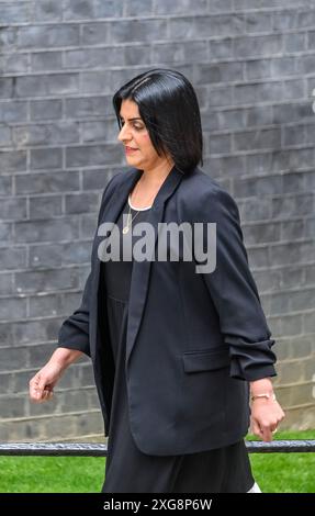 Shabana Mahmood Abgeordneter - Lordkanzler und Justizminister - in der Downing Street, als neuer Premierminister Sir Keir Starmer seinen ersten ernennt Stockfoto