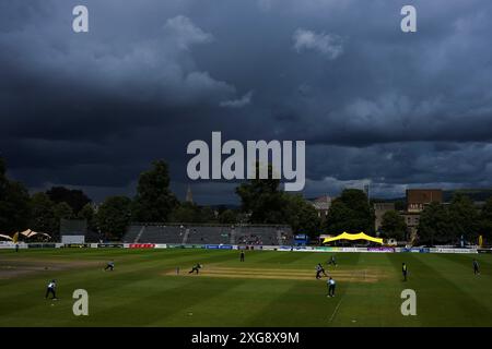 Cheltenham, Vereinigtes Königreich, 7. Juli 2024. Eine allgemeine Ansicht während des Rachael Heyhoe Flint Trophy Spiels zwischen Western Storm und Northern Diamonds. Quelle: Robbie Stephenson/Western Storm/Alamy Live News Stockfoto