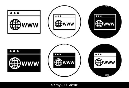 Sammlung von Domänen-Symbol-Vektor-Logo für Web-App-ui Stock Vektor
