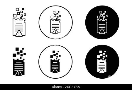 Fehlende Sammlung des Symbols für das Vektor-Logo für die Web-App-ui Stock Vektor