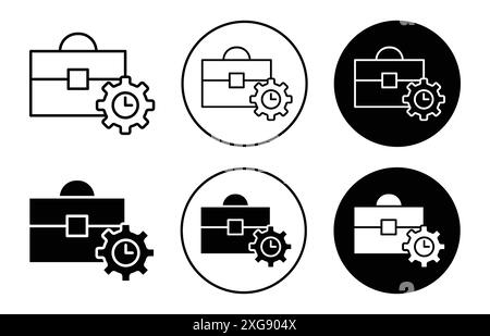 Sammlung des Symbols für Berufserfahrung Vektor-Logo für die Web-App-benutzeroberfläche Stock Vektor