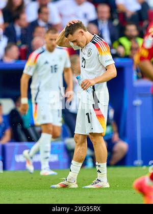 Florian Wirtz, Nr. 17 DFB trinkt Wasser und erfrischt sich im Viertelfinalspiel DEUTSCHLAND, Spanien. , . Am 5. Juli 2024 in Stuttgart. Fotograf: ddp Images/STAR-Images Credit: ddp Media GmbH/Alamy Live News Stockfoto