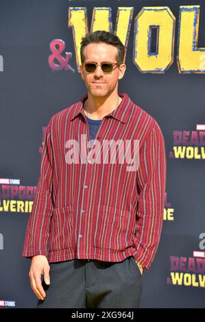 Ryan Reynolds beim Fan-Screening des Kinofilms 'Deadpool & Wolverine' im UCI Luxe am Uber Platz. Berlin, 07.07.2024 Stockfoto