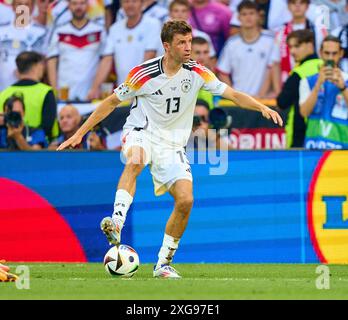 Thomas Müller, Müller, DFB 13 im Viertelfinalspiel DEUTSCHLAND - SPANIEN 1-2 N.V. der UEFA-Europameisterschaften 2024 am 5. Juli 2024 in Stuttgart. Fotograf: Peter Schatz Stockfoto