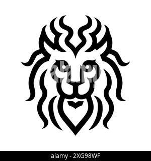 Manticore-Symbol oder modernes Liniensymbol. Vektorgrafik und Ikonendesign mit auffälligen Konturen. Schwarz-weiß Pixel Perfect minimalistisches Symbol isoliert wh Stock Vektor