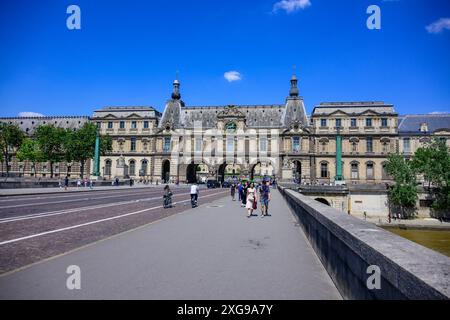 Louvre-Palast, Paris Stockfoto