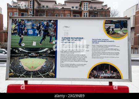 Olympiastadion unvergessliche Momente in Montreal, Quebec, Kanada Stockfoto