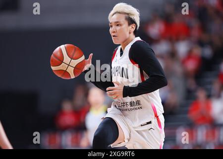 Tokio, Japan. Juli 2024. Asami Yoshida (JPN) Basketball : Mitsui Fudosan Cup 2024 Basketball Internationales Freundschaftsspiel zwischen Japan und Neuseeland in der Ariake Arena in Tokio, Japan . Quelle: YUTAKA/AFLO SPORT/Alamy Live News Stockfoto