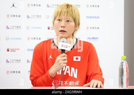 Tokio, Japan. Juli 2024. Maki Takada (JPN) Basketball : Mitsui Fudosan Cup 2024 Basketball Internationales Freundschaftsspiel zwischen Japan und Neuseeland in der Ariake Arena in Tokio, Japan . Quelle: YUTAKA/AFLO SPORT/Alamy Live News Stockfoto