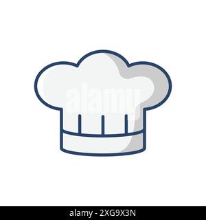 Chef Hut Icon Vektor Design Vorlage in weißem Hintergrund Stock Vektor