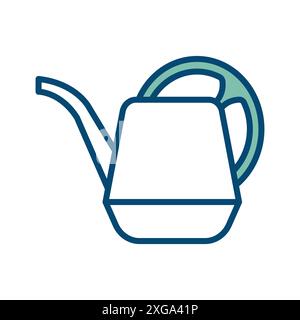 Bewässerungskanne-Symbol-Vektor-Designvorlage auf weißem Hintergrund Stock Vektor