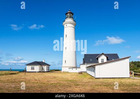 Der Leuchtturm Hirtshals Fyr in Dänemark Stockfoto