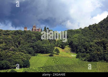 Schloss Drachenburg am Drachenfels bei Königswinter Stockfoto