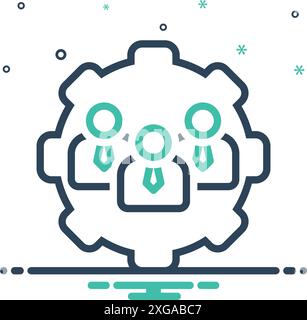 Symbol für Rollen, ACT Stock Vektor