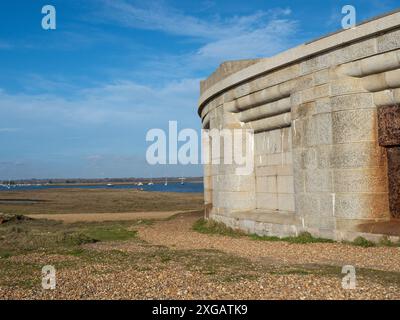 The Donjon, Hurst Castle am Ende der Hurst Spit, Keyhaven, Hampshire, England, Vereinigtes Königreich, November 2020 Stockfoto