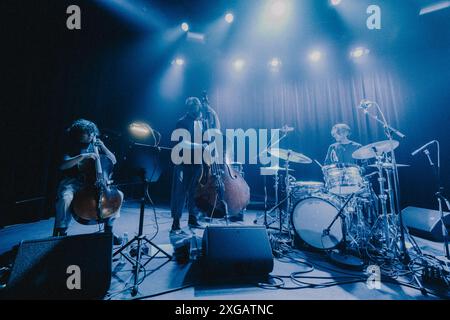 Kopenhagen, Dänemark. Juli 2024. Der britische Schlagzeuger und Komponist Tom Skinner spielt während des Copenhagen Jazz Festivals 2024 in Kopenhagen ein Live-Konzert im Hotel Cecil. Quelle: Gonzales Photo/Alamy Live News Stockfoto