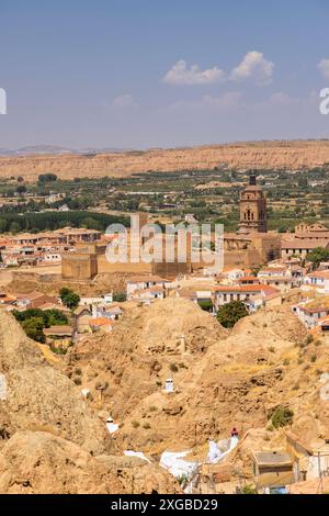 Guadix Höhlen Häuser (Cuevas de Guadix), Guadix, Provinz Granada, Andalusien, Spanien Stockfoto