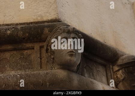 SIBENIK, KROATIEN - 05. Juni 2024: Blick auf die Jakobsdom in Sibenik, UNESCO-Weltkulturerbe in Kroatien. Sibenik, Die Kathedrale, Kroatien. Berühmte f Stockfoto