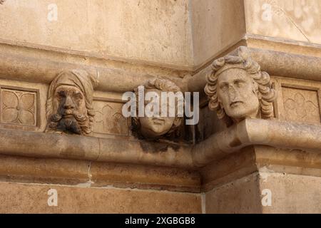 SIBENIK, KROATIEN - 05. Juni 2024: Blick auf die Jakobsdom in Sibenik, UNESCO-Weltkulturerbe in Kroatien. Sibenik, Die Kathedrale, Kroatien. Berühmte f Stockfoto