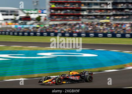 Silverstone (Towcester), Großbritannien, 07. Juli 2024, Max Verstappen während des britischen Grand Prix Credit: Christopher Neve/Alamy Live News Stockfoto