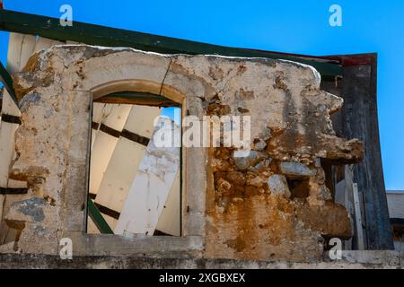 Alte zerstörte Haus Stockfoto