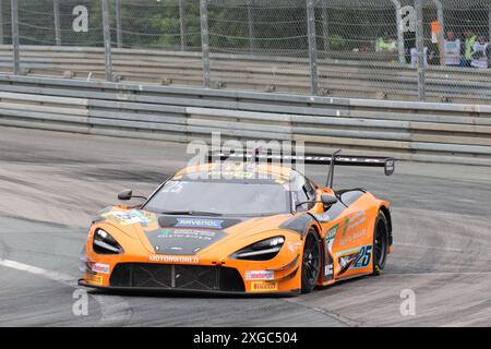 Ben Doerr (DEU), #25, McLaren 720S GT3 EVO, Team. Doerr Motorsport (DEU), Motorsport, DTM 2024, Rennen 6, Sonntag, Norisring, Nürnberg, Deutschland, 07.07.2024 Foto: Eibner-Pressefoto/Jürgen Augst Stockfoto