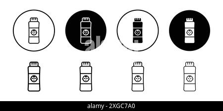 Baby Puder Symbol Vektor Logo Set Kollektion für Web App ui Stock Vektor