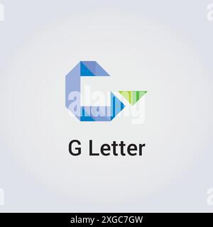 G Letter Icon Design einzelne isolierte Logo Design Marke Corporate Identity verschiedene Farben editierbare Vorlage Vektor Monogramm Emblem Illustration Marke Stock Vektor