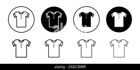 Kollektion für Bekleidungssymbol Vektor-Logo für Web-App-ui Stock Vektor