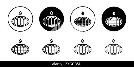 Kanalkanal Symbol Vektor-Logo Set Sammlung für Web-App-ui Stock Vektor