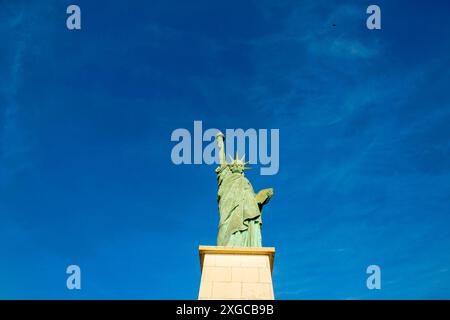 Frankreich, Paris, die Freiheitsstatue auf der Ile aux Cygnes Stockfoto