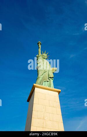 Frankreich, Paris, die Freiheitsstatue auf der Ile aux Cygnes Stockfoto