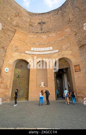 Italien, Latium, Rom, historisches Zentrum, das von der UNESCO zum Weltkulturerbe erklärt wurde, Basilika Santa Maria degli Angeli di Martiri Stockfoto