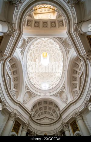 Italien, Latium, Rom, historisches Zentrum, das von der UNESCO zum Weltkulturerbe erklärt wurde, Kirche San Carlo alle Quattro Fontane (die vier Brunnen) Stockfoto