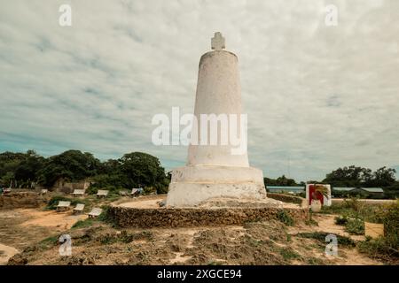 Die Vasco da Gama-Säule - Ein historisches Denkmal in Malindi-Stadt, Kilifi County in Kenia Stockfoto