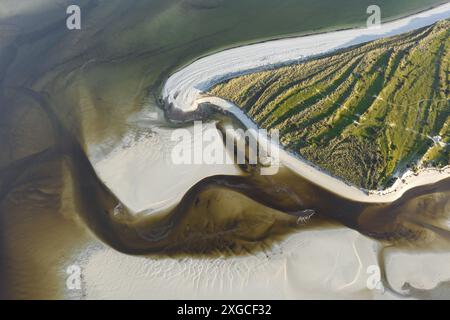 Frankreich, Finistere, Goulven, Goulven Bay (Luftaufnahme) Stockfoto