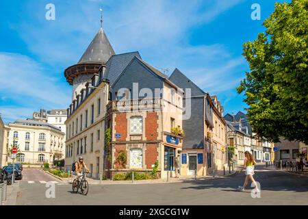 Frankreich, seine Maritime, Rouen, rue du Donjon Stockfoto