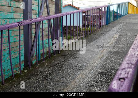 Pulau Ketam Fischerdorf Stockfoto