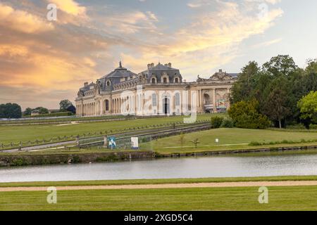 Les Grandes ecuries in der Nähe der Château de Chantilly, Chantilly, Oise, Frankreich Stockfoto