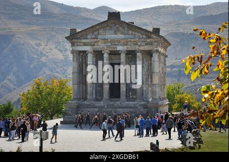 Heidnischer Tempel von Garni, Region Kotayk, Armenien, Eurasien Stockfoto