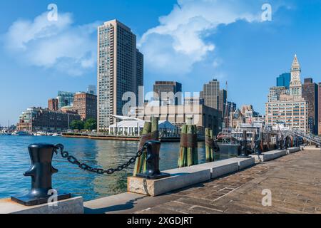 Boston, Massachusetts, USA – das New England Aquarium am Central Wharf, Boston. Stockfoto