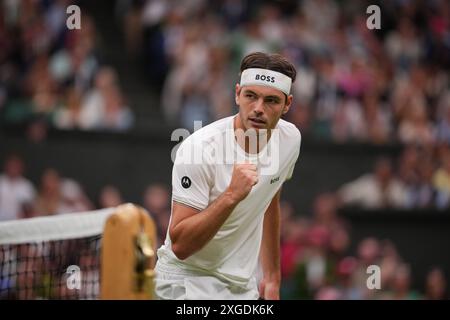 London, Großbritannien. Juli 2024. Wimbledon2024 4rd Fritz Tayler (USA) gegen Zverev Alexsander (DE) Credit: MB Media Solutions/Alamy Live News Stockfoto