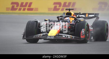 Grand Prix 2024 von Großbritannien, Silverstone, F1, Formel 1, Silverstone Racing Circuit, F1 GP 2024, Grand Prix, Rennwagen, Ferrari, Stockfoto