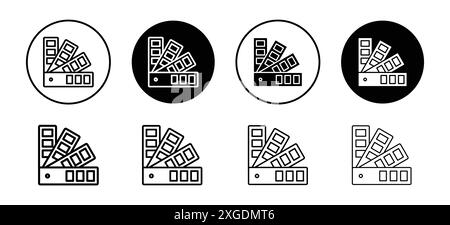 Farbfeld Symbol Vektor Logo Set Sammlung für Web App ui Stock Vektor