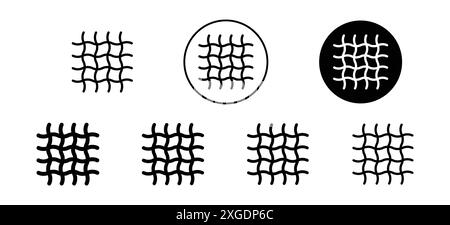 Fabric-Symbol-Vektor-Logo-Set-Sammlung für Web-App-ui Stock Vektor