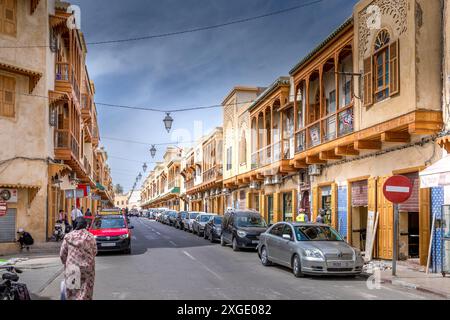 Fès, Marokko - 19. März 2024: Mellah, oder jüdisches Viertel in Fès, Marokko Stockfoto