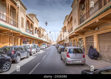 Fès, Marokko - 19. März 2024: Mellah, oder jüdisches Viertel in Fès, Marokko Stockfoto